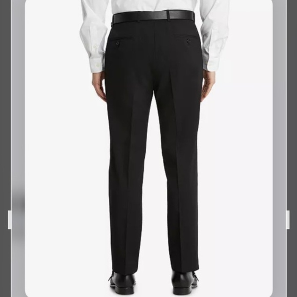 Tommy Hilfiger Men's Modern-Fit TH Flex Stretch Suit Pants in Charcoal 30W * 30L - Picture 4 of 15